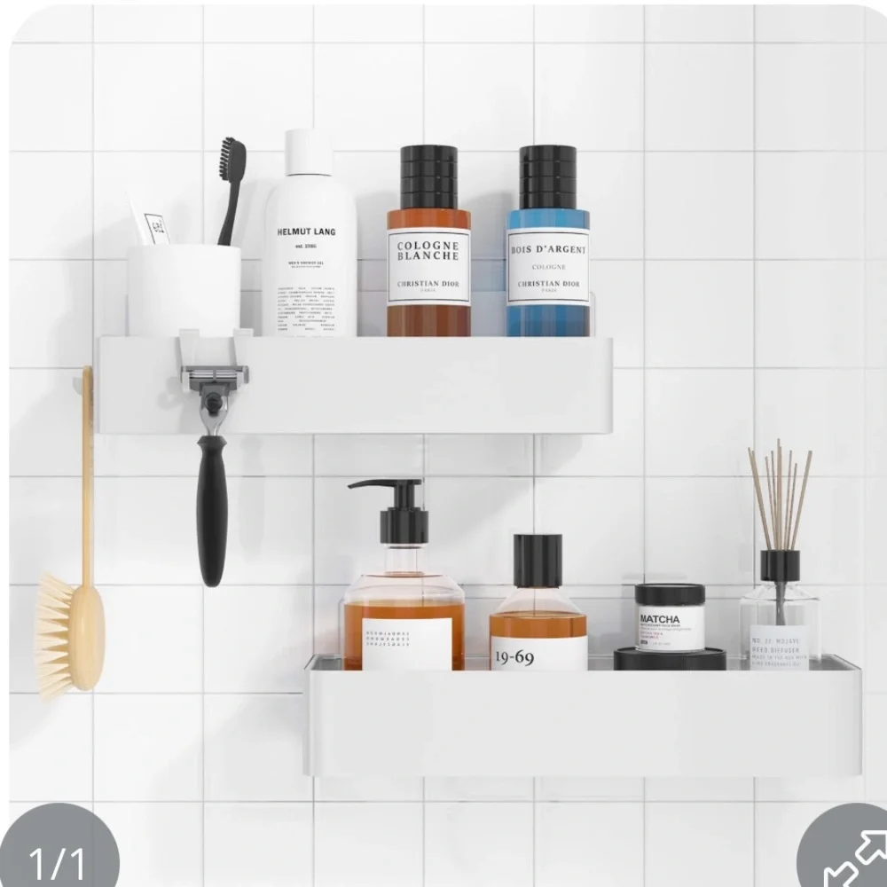 Modern White Shower Caddy